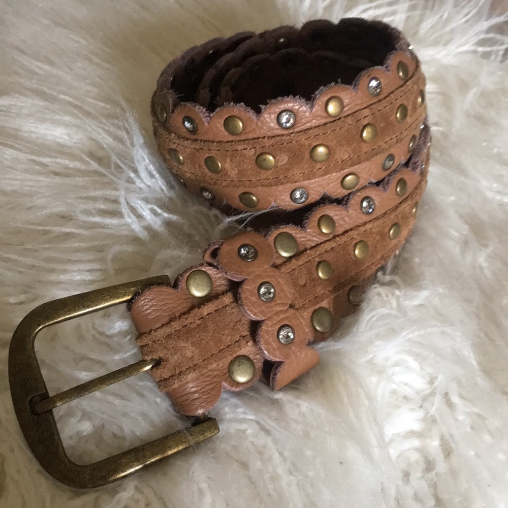 Anthropologie Cognac leather belt
